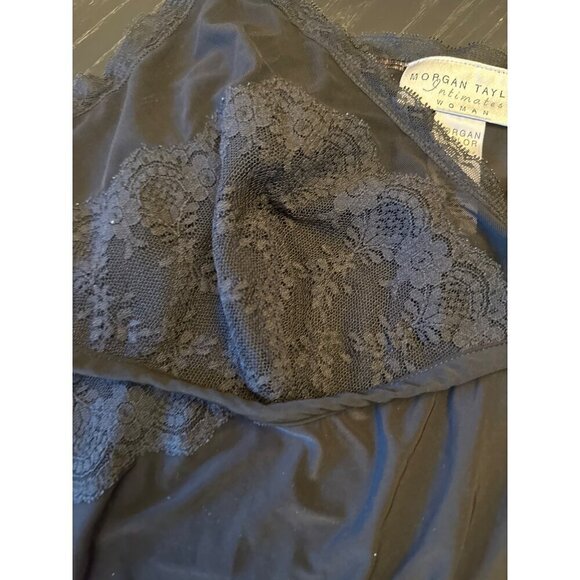 Morgan Taylor Intimates Women's Black Lace Trim Babydoll Chemise 2X - Picture 3 of 5